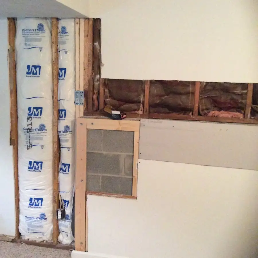 Wall insulation replacement during Contents Cleaning & Restoration in Pulaski